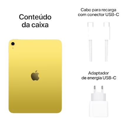Apple iPad 11ª geração, chip A16, Wi-Fi, 128GB - Amarelo 2