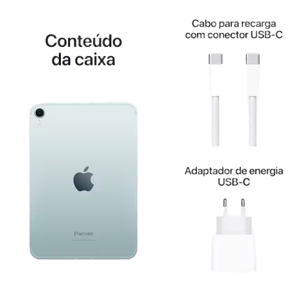 Apple iPad mini, A17 Pro, Wi‑Fi 256 GB – Azul 3